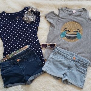 Girl's Mixed Clothing/Accessory Lot, Sz 6/7